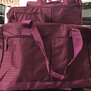 💜Woman Within💜💕Purple 3-Piece Travel Tote Set💕